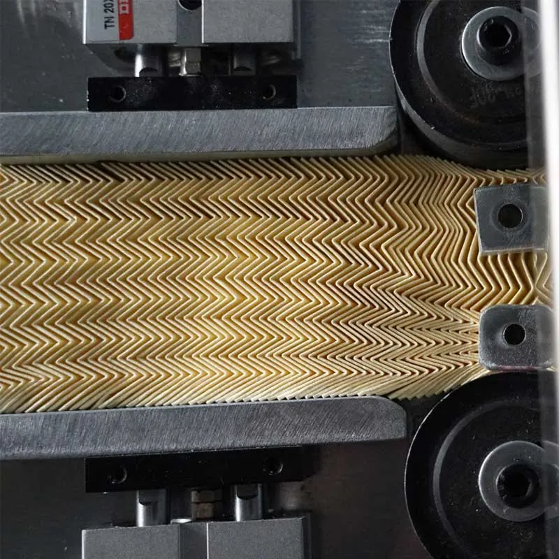 automatic zig zag rotary air filter paper pleating machine