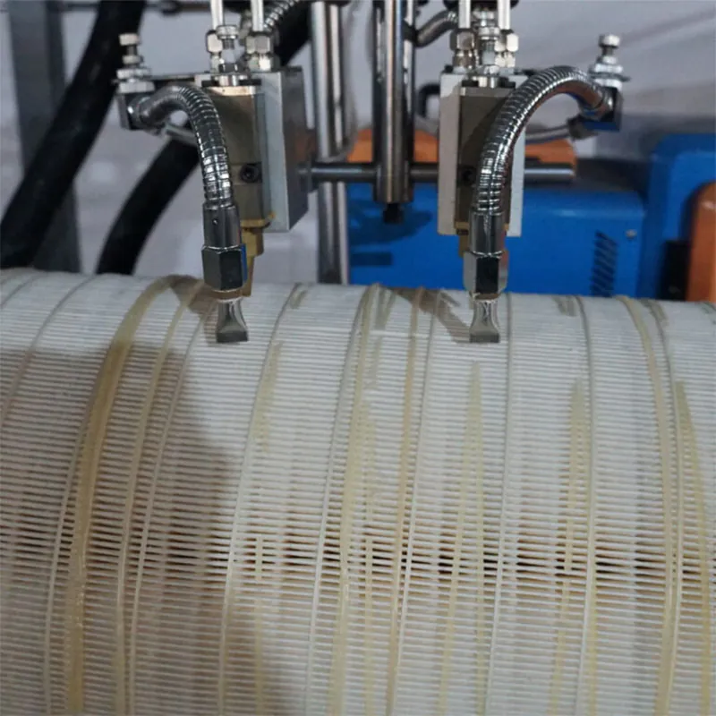 automatic filter horizontal gluing & string winding machine