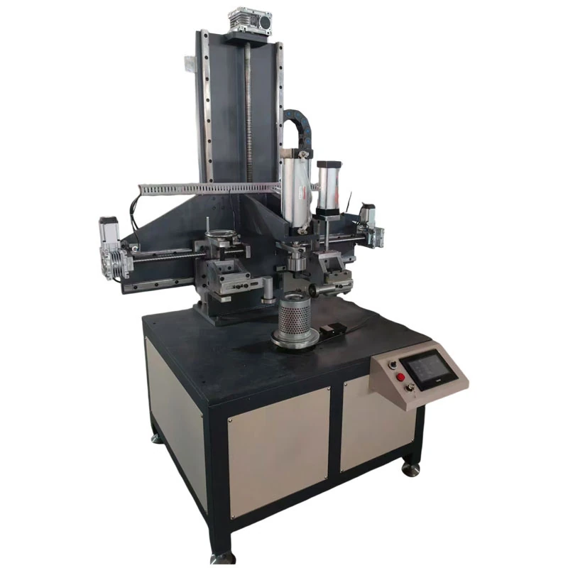 Automatic Oil Separator Bottom Cap Seaming Machine