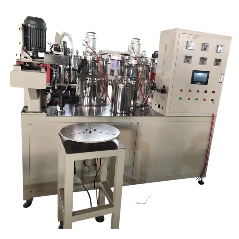 automatic pp/pu filter gluing & dispensing machine