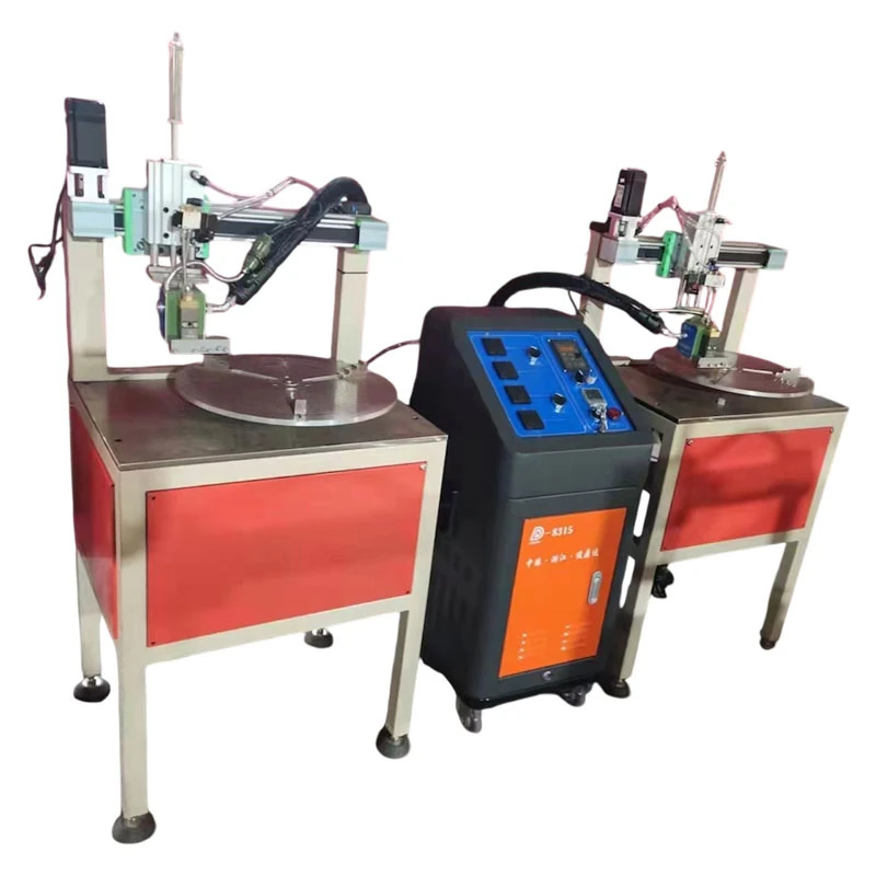 automatic hot melt gluing machine for filter end caps