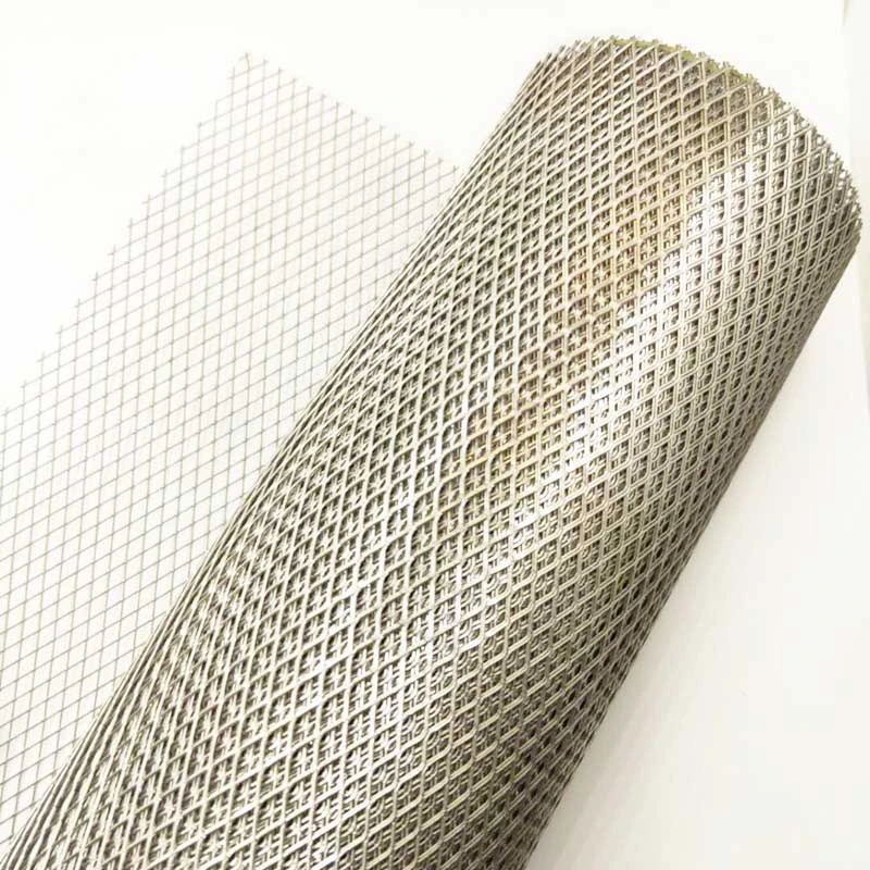 expanded metal diamond mesh for air filter support