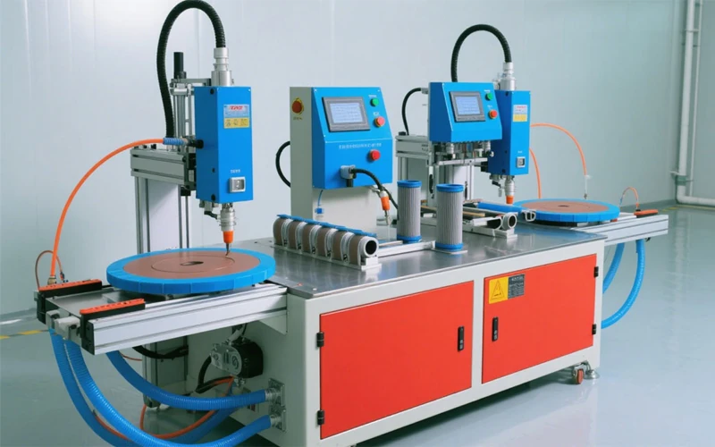 hot melt adhesive machine for end cover key equipment for filter production (1)