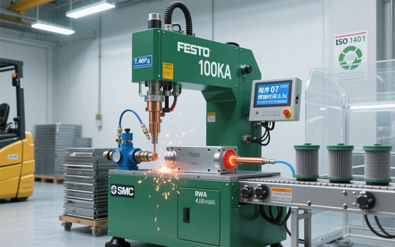 pneumatic spot welding machine outstanding engineering design produced in auto filter (1)